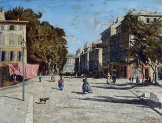 La Canebière, vue des allées de Meilhan