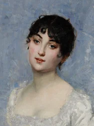 Jeune femme en blanc