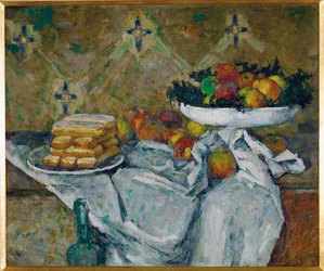 Compotier et Assiette de biscuits (painting on canvas)