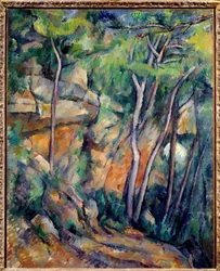 Dans le parc du château noir. Peinture de Paul Cézanne (1839-1906), 1900. Huile sur toile, 0,92 x 0,73 m. Paris, Musée de l