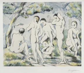Les Baigneuses (petite feuille)