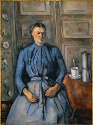 Femme a la cafetiere (oil on canvas)
