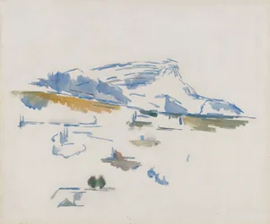 La Montagne Sainte-Victoire vue des Lauves, c. 1904 (oil on canvas)
