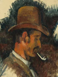 Homme avec pipe