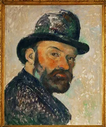 Self-portrait avec chapeau melon