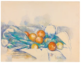 Théière et oranges (La Nappe), c.1895-1900 (gouache, watercolor  pencil on paper)