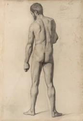 Nu académique, vu de dos, 1862