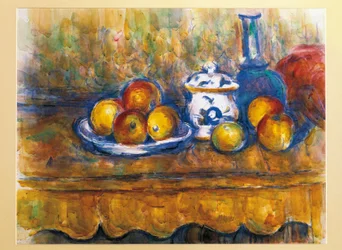 Nature morte avec bouteille bleue