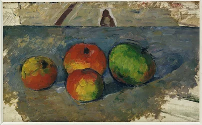 Quatre pommes, vers 1879-82