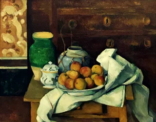 Français :  Nature morte à la commode Still life with dresser