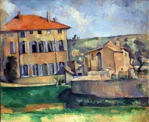 Maison et ferme à Jas de Bouffan par Paul Cézanne