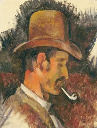 Homme avec pipe