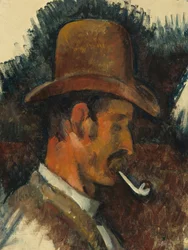Homme avec une pipe