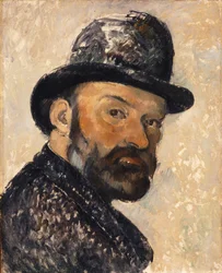 Autoportrait avec chapeau melon, 1885-1886
