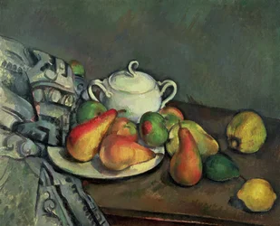 Nature morte avec sucrier et fruits