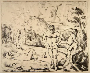 Les Baigneuses, vers 1898