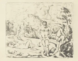 Les Grandes Baigneuses, 1896-97