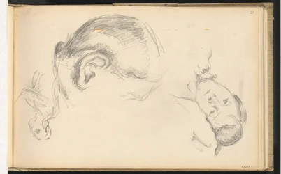 Trois Têtes, Dont Une de Madame Cézanne