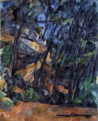 Arbres et Rochers dans le Parc du Château Noir, vers 1904