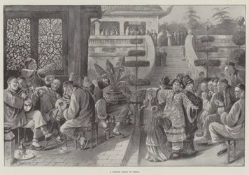 Une fête de jardin en Chine