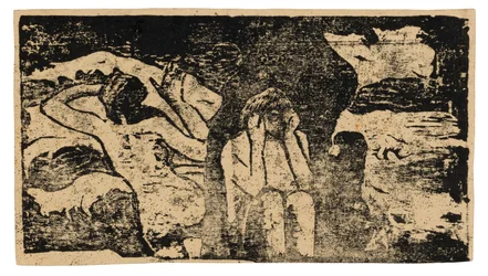 Aux Roches Noires, de la suite de gravures sur bois tardives