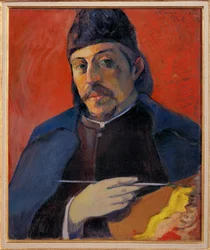 Autoportrait a la Palette (oil on canvas)