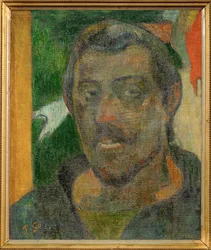 Autoportrait avec Ondine (peinture sur toile)