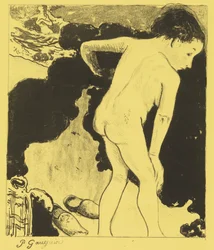 Baigneurs en Bretagne, de la suite Volpini : Dessins lithographiques, 1889