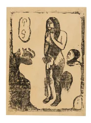 Eve, de la suite de gravures sur bois tardives