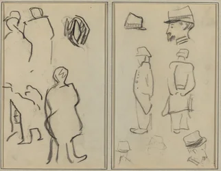 Études de figures; Études de soldats [verso]