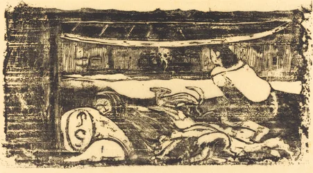 Intérieur de case, en ou après 1895