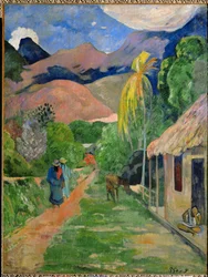 Chemin de Papeete, appelé rue du Tahiti (huile sur toile)