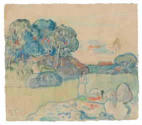 Paysage tahitien