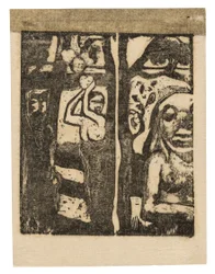 Femme cueillant des fruits et Oviri