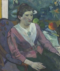 Femme devant une Nature Morte par Cézanne