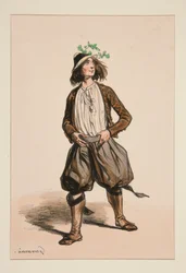 Chevrier. Chapeau de paille.