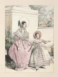 JUILLET 1838. Robe en mousseline de Surate