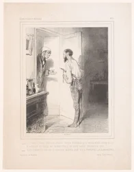 Homme parlant à son voisin avec un flageolet