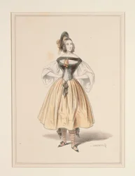Nouveau travestissement de Gavarni. Exécuté par Babin, ...
