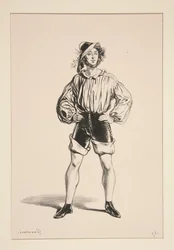 PÊCHEUR. Chapeau de paille. ...