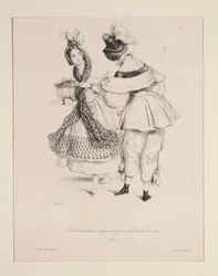 Travestissements originaux pour les bals de 1834. Nos. 3 et 4.