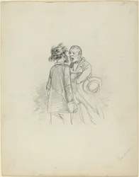 Deux hommes se disputant