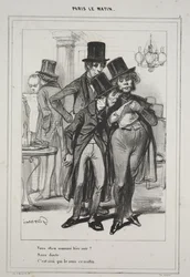 "Vous étiez nommé hier soir?...", de la série Paris Le Matin
