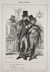 Vous étiez nommé hier soir..., de la série Paris Le Matin, 1839
