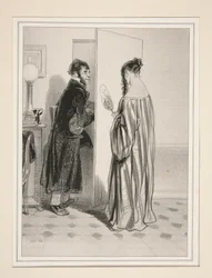 ...dix-sept francs. - Non !...cent sous. - Quinze francs (parce que c