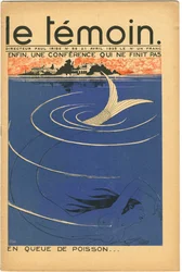 Couverture du magazine Le Témoin, satirique en couleurs, 21 avril 1935