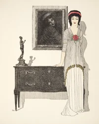 Robe de soirée, de Les Robes de Paul Poiret pub. 1908