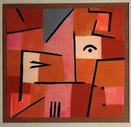 Attention au rouge (huile sur toile)