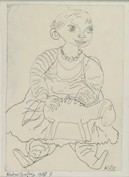 Enfant avec un jouet
