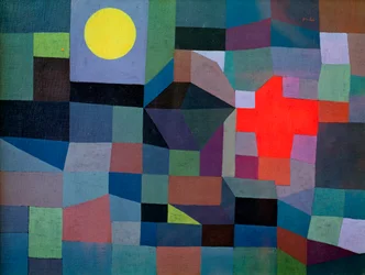 Feu, pleine lune